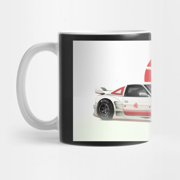 Nissan 180sx -- Digital concept design Art print by ASAKDESIGNS. by ASAKDESIGNS